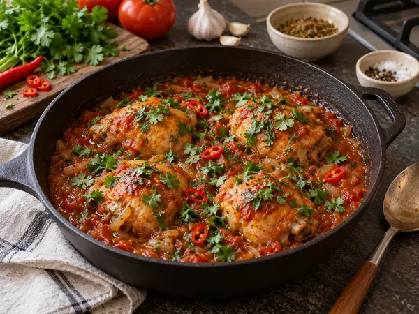 Чахохбили из курицы — готовое блюдо