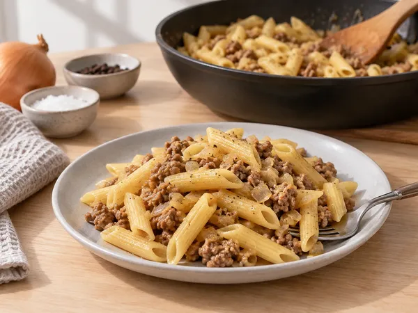 Макароны по-флотски — готовое блюдо