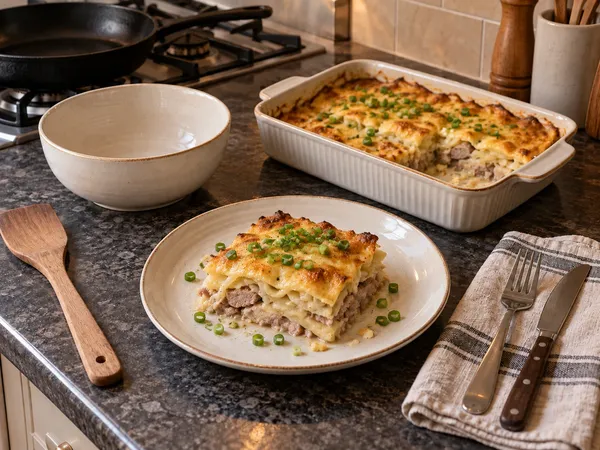 Мясо по-французски — готовое блюдо