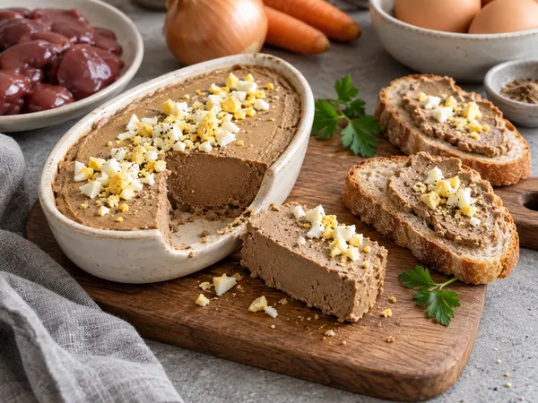 Паштет из куриной печени — готовое блюдо