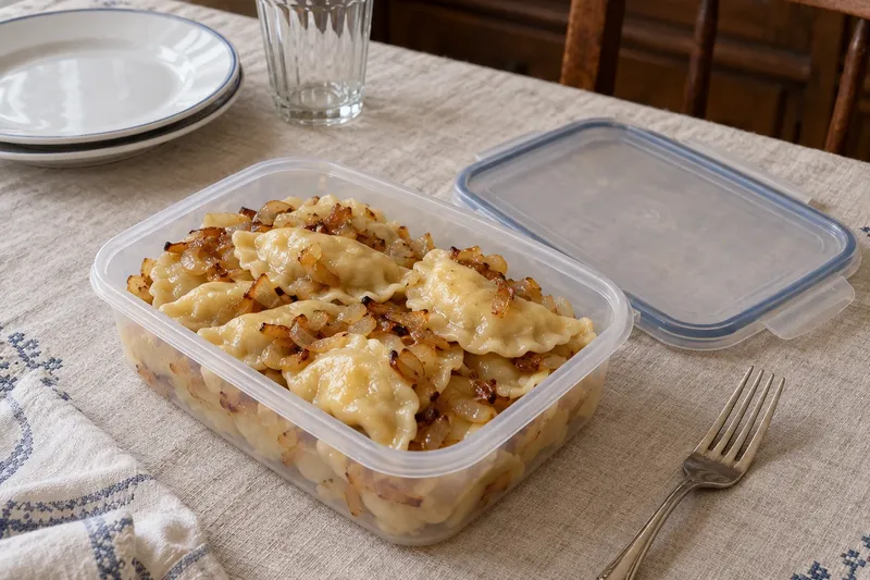 Вареники с картошкой: с собой
