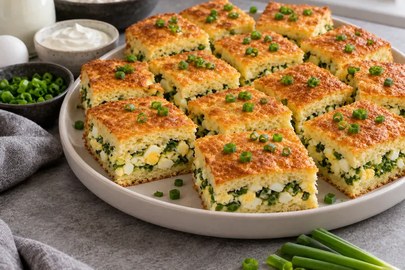 Заливной пирог с луком и яйцом: закуска на праздник